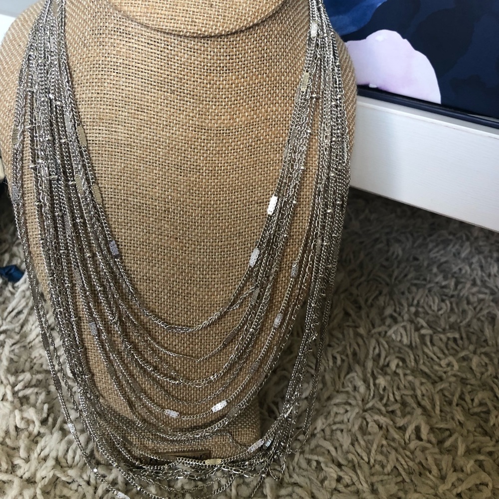 Chloe + Isabel Silver bib - Picture 1 of 2
